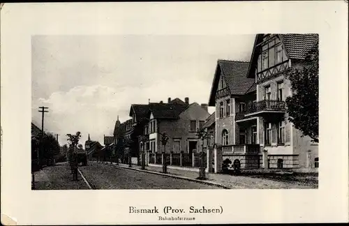 Ak Bismark Altmark, Bahnhofstraße