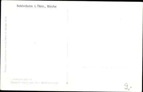 Ak Schlotheim in Thüringen, Kirche