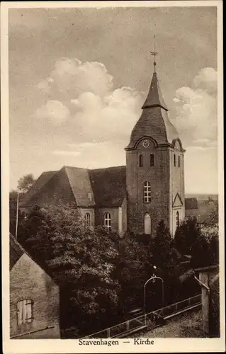 Ak Reuterstadt Stavenhagen, Kirche