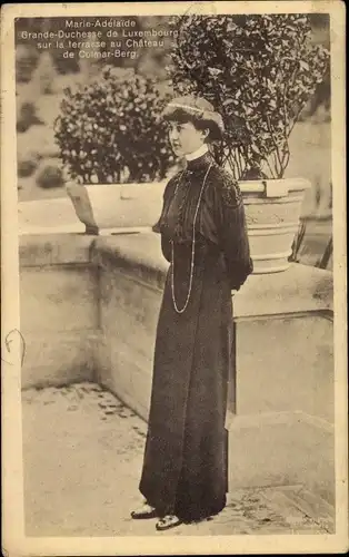Ak Marie Adelaide, Grande Duchesse de Luxembourg, Chateau de Colmar Berg