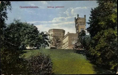 Ak Jabłonowo Pomorskie Goßlershausen Westpreußen, Schloss Jablonowo
