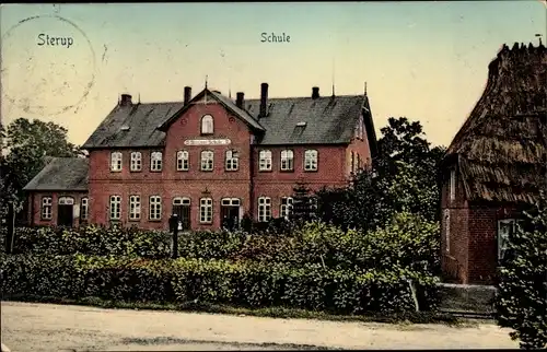Ak Sterup in Schleswig Holstein, Schule