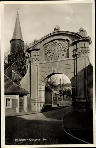 Ak Sulechów Züllichau Ostbrandenburg, Crossener Tor