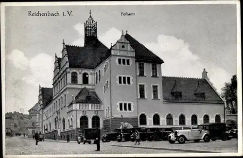 Ak Reichenbach im Vogtland, Postamt