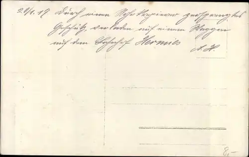 Foto Ak Rohrkrepierer, defektes Geschütz auf einem Waggon, 1917, I. WK