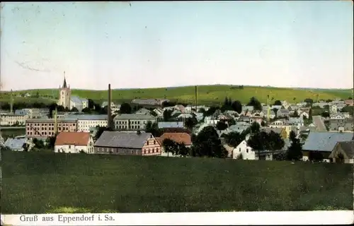 Ak Eppendorf in Sachsen, Panorama vom Ort