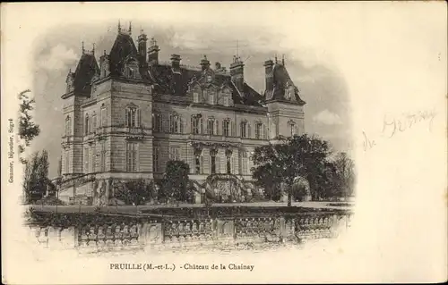 Ak Pruillé Maine et Loire, Château de la Chainay