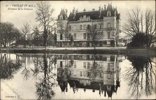Ak Pruillé Maine et Loire, Château de la Chénaie