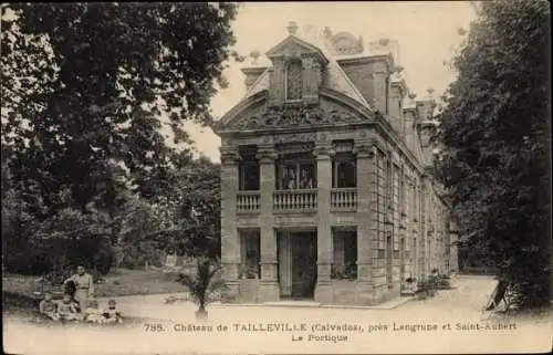 Ak Tailleville Douvres la Délivrande Calvados, Château, la Portique