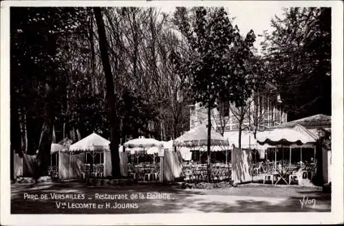 Ak Versailles Yvelines, Restaurant de la Flottille, Park