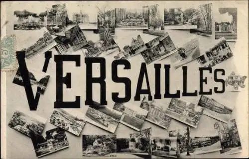 Ak Versailles Yvelines, Brunnen, Schloss, Tempel, Kircheninneres