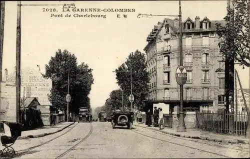 Ak La Garenne Colombes Hauts de Seine, Pont de Charlebourg