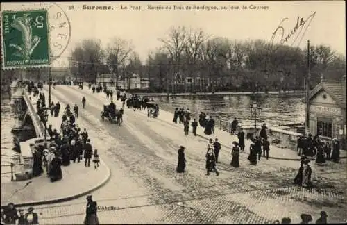 Ak Suresnes Hauts de Seine, Brückenpartie