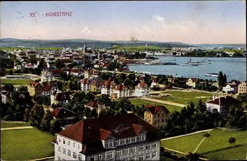 Ak Konstanz am Bodensee, Blick auf den Ort