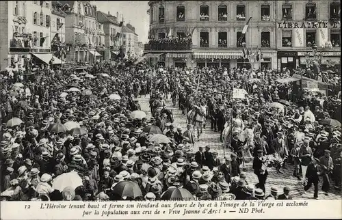 Ak Compiègne Oise, Fete, Vive Jeanne d'Arc