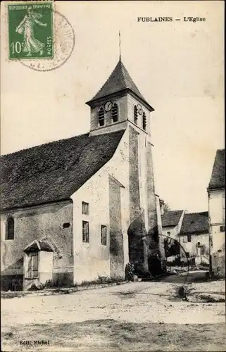 Ak Fublaines Seine et Marne, Kirche