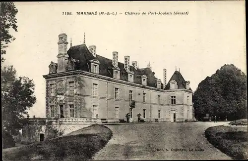 Ak Marigné Les Hauts d’Anjou Maine et Loire, Château de Port Joulain