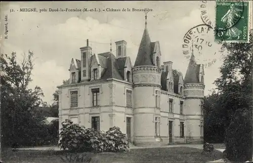 Ak Meigné près Doué la Fontaine Maine et Loire, Château de la Bretaudière