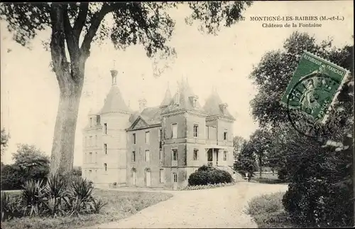 Ak Montigne les Rairies Maine-et-Loire, Château de la Fontaine