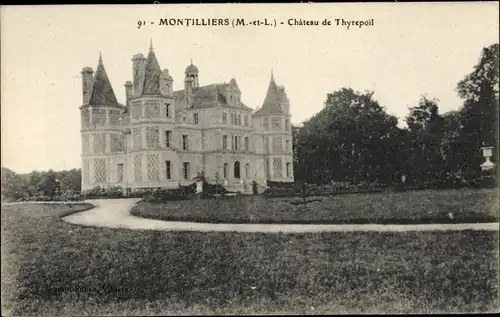 Ak Montilliers Maine et Loire, Château de Thyrepoil