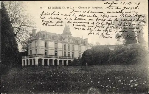 Ak Le Mesnil Maine et Loire, Château de Vaugiraud