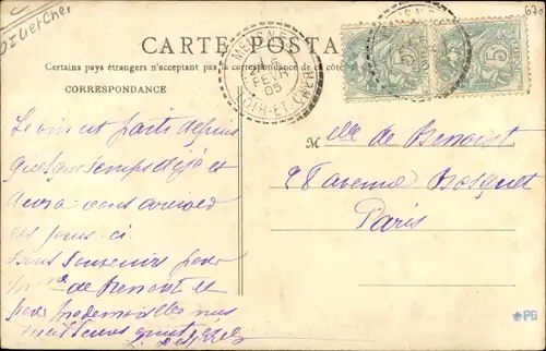 Ak Saint Aignan sur Cher Loir et Cher, Gesamtansicht