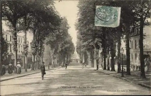 Ak Versailles Yvelines, La Rue des Réservoirs