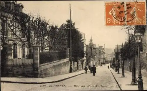 Ak Suresnes Hauts de Seine, Rue du Mont Valérien