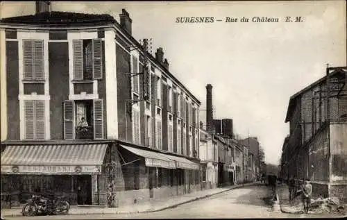 Ak Suresnes Hauts de Seine, Rue du Château