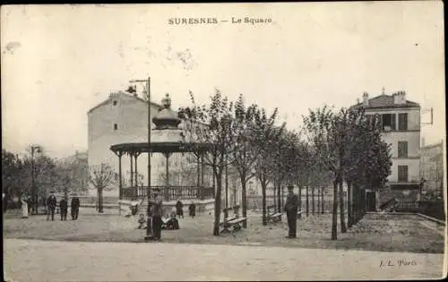 Ak Suresnes Hauts de Seine, Le Square