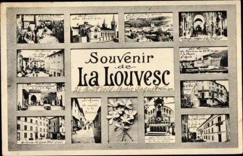 Ak La Louvesc Ardèche, Stadtansichten