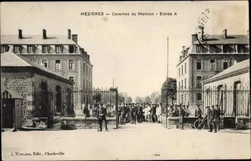 Ak Mézières Ardennes, Casernes du Meribon