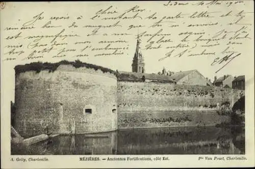 Ak Mézières Ardennes, Anciennes Fortifications