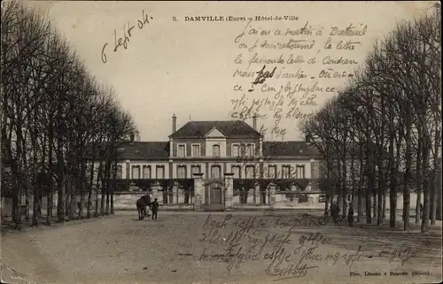 Ak Damville Eure, Hotel de Ville