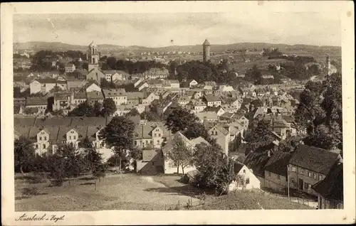 Ak Auerbach im Vogtland, Panorama vom Ort