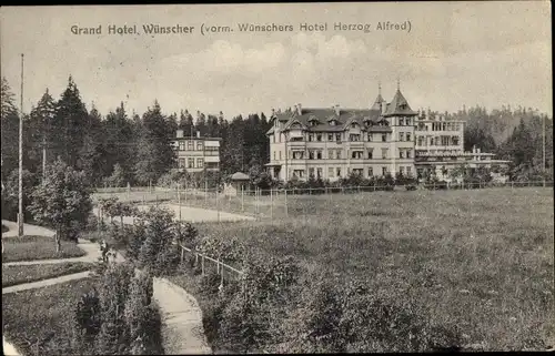 Ak Oberhof im Thüringer Wald, Grand Hotel Wünscher, vorm. Hotel Herzog Alfred