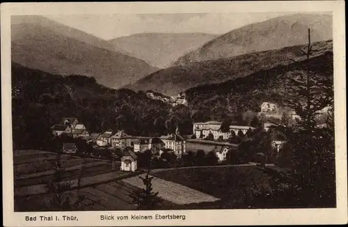 Ak Bad Thal Ruhla in Thüringen, Blick vom kleinen Ebertsberg