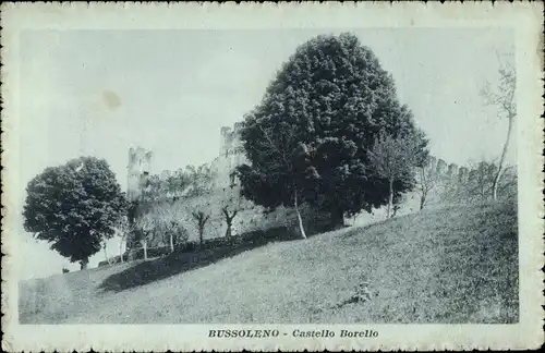 Ak Bussoleno Piemonte Italien, Castello Borello