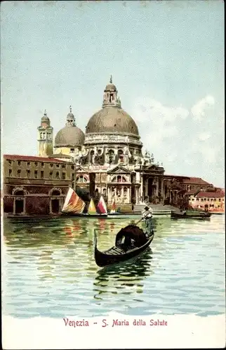 Künstler Litho Venezia Venedig Veneto, S Maria della Salute