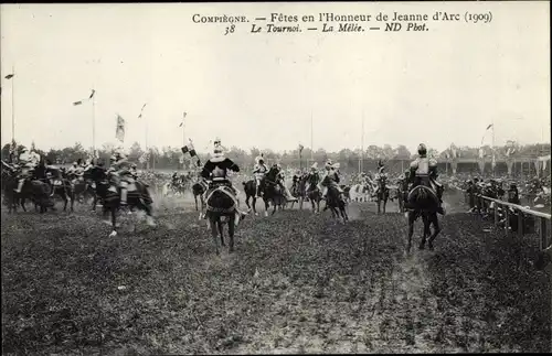 Ak Compiègne Oise, Fetes en l'Honneur de Jeanne d'Arc, Fest, Pferde