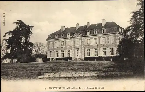 Ak Martigné Briand Maine et Loire, Château de Flines