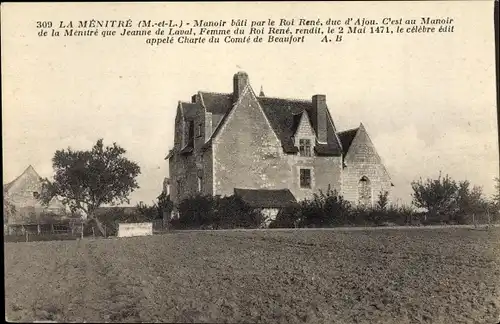 Ak La Menitre Maine et Loire, Schloss