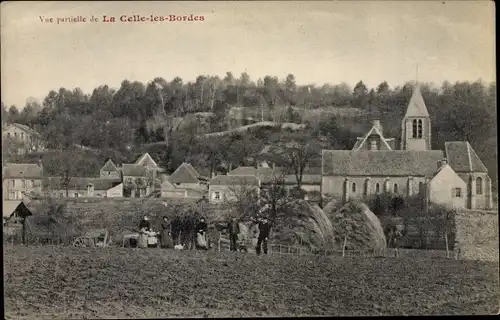 Ak La Celle les Bordes Yvelines, Teilansicht mit Kirche