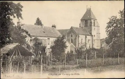 Ak Cernay la Ville Yvelines, Kirche