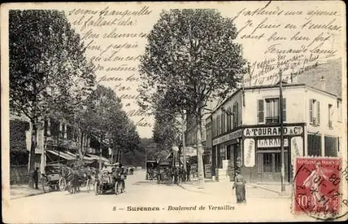 Ak Suresnes Hauts de Seine, Boulevard de Versailles