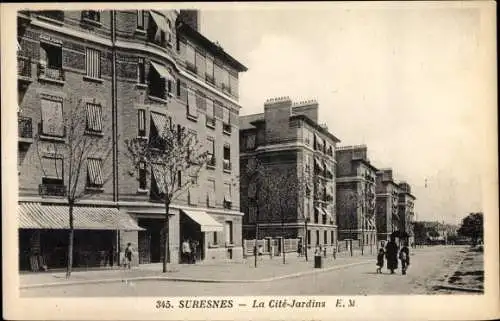 Ak Suresnes Hauts de Seine, La Cité Jardins