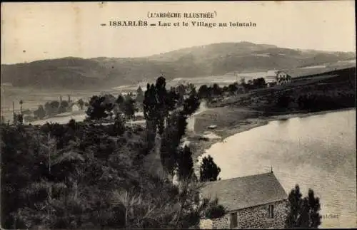 Ak Issarlès Ardèche, Lac et Village