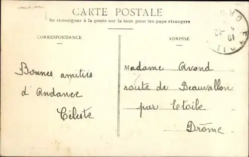 Ak Andance Ardèche, Sur le Pont