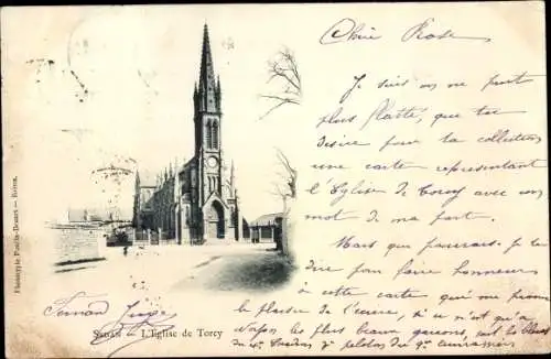 Ak Sedan Ardennes, L'Église de Torcy