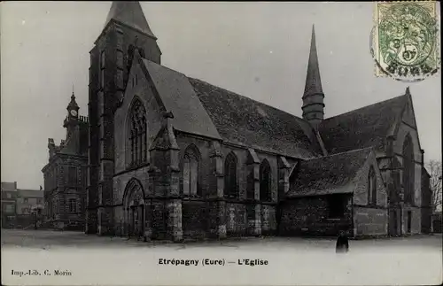 Ak Etrépagny Eure, L'Eglise